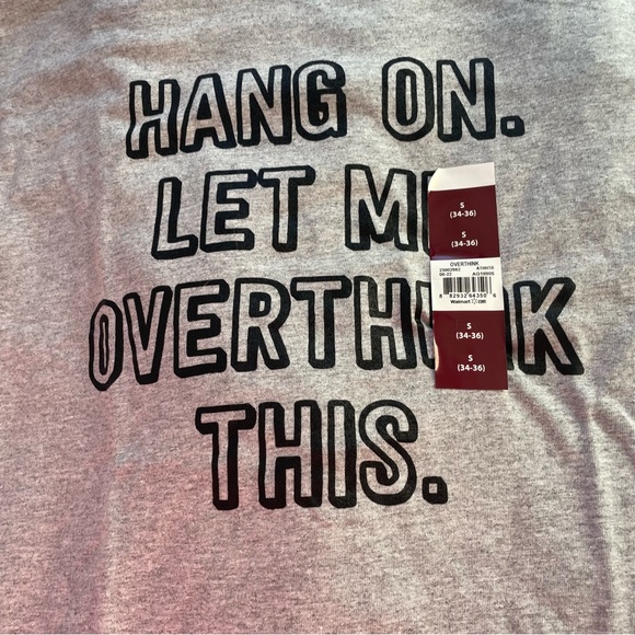 NWT Let Me Overthink This Tee Shirt - Small - Picture 2 of 3